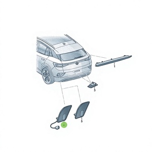 Nouveauté pour Volkswagen ID.4 X ID.4 Crozz : Réflecteur de pare-chocs arrière inférieur, feux séquentiels LED, systèmes d'éclairage automatique LED - Product Image 1