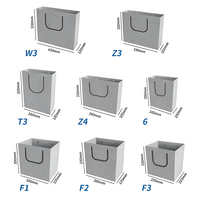 Sacs en papier carton robustes personnalisés SenAng avec poignées, sacs cadeaux de remerciement, sacs à emporter pour l'épicerie et le commerce de détail