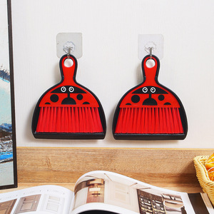 Mini Cartoon Broom Set Nylon Soft <b>Brush</b> For Desk Computer Keyboard <b>Cleaning</b> Dustpan Included - Product Image 2