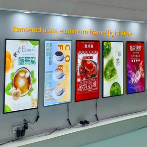 Hộp Đèn hiển thị phát sáng siêu mỏng với khung nhôm khóa cạnh cho hình ảnh và quảng cáo kéo ra - Product Image 3