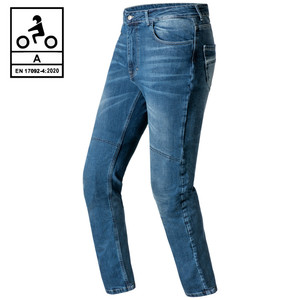 Carburo Motorcycle Jeans TORIN CE Certified with <b>Aramid</b> <b>Fiber</b> Blue Light Stone 36 - Product Image 1