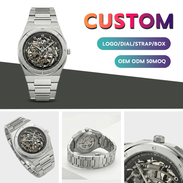 Tourbillon Complication Mechanical Watch Luxury Mechanical Watch Men's Mechanical Watch Skeleton Design Flying Montre Homme