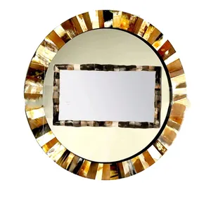 إطار مرآة على شكل قرن أصلي إطار مرآة لديكور الجدران