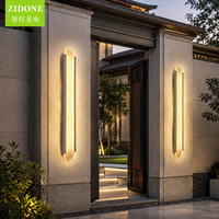 Applique murale LED extérieure moderne, longue bande lumineuse, étanche IP65, pour cour, porche, villa, maison, décoration murale
