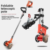 Tondeuse à gazon électrique portative au lithium-ion 2-en-1, débroussailleuse rechargeable, petit outil de jardinage domestique S-156 OEM
