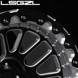 Roues de voiture brossées forgées Beadlock personnalisées 15-26 pouces 5x114.3 5x130 6x139.7 5x120 roues de voiture de tourisme pour C8 pour Benz <span class=keywords><strong>Mustang</strong></span> GT - Product Image 4