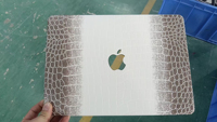 Vente chaude Premium Faux Cuir Crocodile Housse pour 2024 MacBook M4 14.2 Pouces 16.2 Pouces Pro