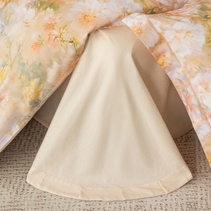 Seyana Floral Satin Bedding <b>Set</b> 4-Piece Cotton Reactive Dyeing Warm <b>Comforter</b> Cover <b>Set</b> - Product Image 3