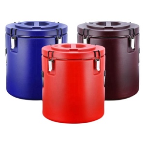 Large Capacity Insulated 304 Stainless Steel Bucket for Food Delivery Modern Party Use-Serving Soy <b>Milk</b> Tea Ice Soup Rice - Product Image 1