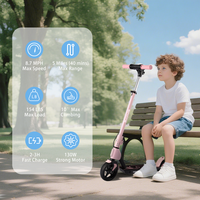 Trottinette électrique pliable pour enfants, 3 vitesses, 8/12/14 km/h, éclairage LED, absorption des chocs, trottinette électrique pour enfants