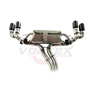 Sistema de Escape Catback con Válvulas de Acero Inoxidable Vortex para Porsche Cayenne 9Y0 E3 2.9T 3.0T con Tubos de Escape Cuádruples en Negro Brillante - Product Image 4