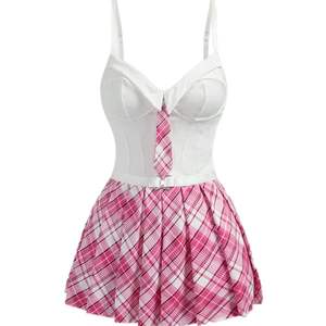 Costumes de religieuse Yubon pour femmes, robe sans manches et sans entrejambe, uniforme de femme de chambre, chemises de nuit, jeu de rôle érotique pour filles - Product Image 1