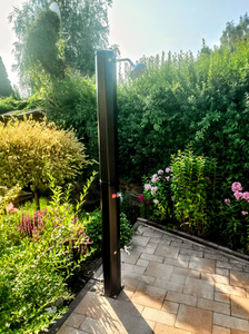 Douche <span class=keywords><strong>solaire</strong></span> CYEN de forme octogonale, 60L, corps en PVC <span class=keywords><strong>noir</strong></span>, tête de douche pivotante, pour extérieur, cour, <span class=keywords><strong>piscine</strong></span>, bord de plage, jardin - Product Image 6