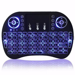 <span class=keywords><strong>Clavier</strong></span> <span class=keywords><strong>sans</strong></span> <span class=keywords><strong>fil</strong></span> I8 Mini avec rétroéclairage multicolore, 2,4 GHz, multi-langues, <span class=keywords><strong>souris</strong></span> aérienne, télécommande avec pavé tactile pour ordinateur portable, boîte TV - Product Image 4