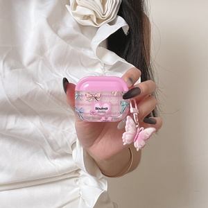 Étui pour écouteurs carré tendance viral, motif papillon, antichoc, mignon et féminin, coque de protection pour AirPods 4, AirPods <span class=keywords><strong>Pro</strong></span> 2, AirPods 3/2 - Product Image 6