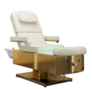 Hochey beyaz dövme güzellik yatağı fiyat pedikür Footbath sandalye ayarlanabilir kaldırma ve aşağı kuaför yüz yatak satılık