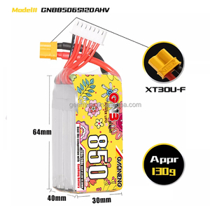 가오넹 GNB 850mAh <span class=keywords><strong>6S</strong></span> HV 22.8V 120C XT30 리포 배터리 경량 고전압 FPV UAV 부품용 드론 배터리 - Product Image 2