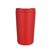 Termo DF Azul Claro de 380 ml, Acero Inoxidable 304, Aislamiento al Vacío, para Café y Agua, Portátil para Auto, Aislamiento Térmico de 6 a 12 Horas