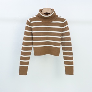 <span class=keywords><strong>Maglione</strong></span> da <span class=keywords><strong>Donna</strong></span> Personalizzato in Maglia a Coste a Righe con Collo a <span class=keywords><strong>Polo</strong></span> e Scollo a V, Maniche Lunghe, Anti-pilling, Casual Autunnale - Produttore - Product Image 5