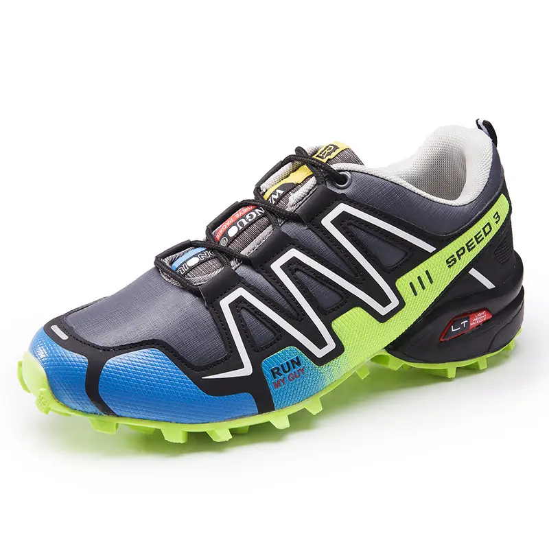 Big plus size Fashion lace-up sport running mens hiking shoes In stock