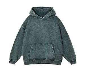 เสื้อฮู้ดพิมพ์ลายวินเทจแบบฟอกสีสไตล์แอซิดสโตน ทรงโอเวอร์ไซส์ ผ้าหนา สำหรับผู้ชาย ฤดูใบไม้ร่วง ฤดูหนาว - Product Image 4