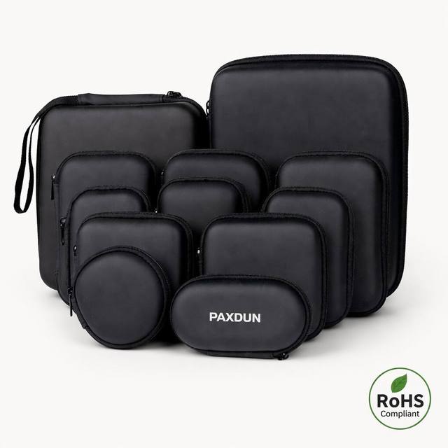 Custom Logo Shockproof Wireless Headphone Earbud Storage Pouch Headphone Bag Hard Eva Earphone Charging Case