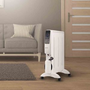 Radiatore Elettrico Portatile Grunkel 1500W con Controllo Digitale, Colore Bianco - Product Image 2