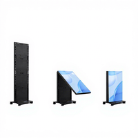 Écran d'affichage numérique portable pliable Juncai GOB P1.2 P1.5 P1.8 P2.5 pour intérieur, bannière LED, totem, écran pour magasin
