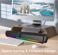 Produit le plus vendu chez ali Baba Caisson de basses Boîte à musique stéréo Barre de son 4D Surround Haut-parleur d'ordinateur Système de son Home Cinéma