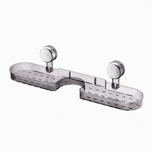Support de <span class=keywords><strong>rangement</strong></span> mural en plastique à ventouse pour lavabo, sans perforation, pour salle de bain, avec un design esthétique et une ajustabilité universelle - Product Image 5