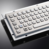 Clavier industriel métallique étanche de haute qualité avec trackball pour kiosque et machine CNC