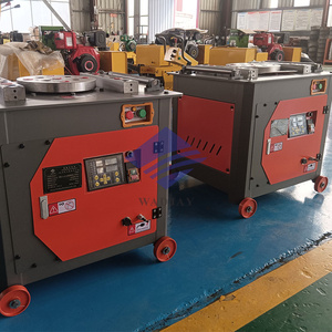 Dobladora de barras de acero al carbono semiautomática WADJAY con motor y PLC - Product Image 6