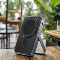 Support pliable magnétique de charge sans fil de haute qualité avec écran LED, batterie externe 10000 mAh, charge rapide 22,5 W