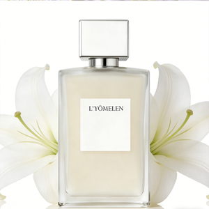 Perfume Unisex Floral Dulce Gourmand Blanco de 12-24 Horas de Duración, Spray de Perfume de Marca Privada, Aroma Frutal, Ecológico, L'YOMELEN Eau - Product Image 1
