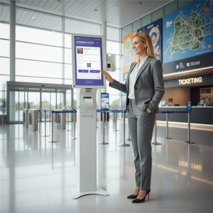 Kiosco <span class=keywords><strong>de</strong></span> Autoservicio con Pantalla Táctil para Registro, con <span class=keywords><strong>Pago</strong></span> con Tarjeta NFC, Código QR, Monedas y Efectivo, e Impresión <span class=keywords><strong>de</strong></span> Recibos - Product Image 2