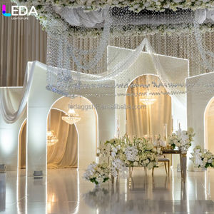 ฉากหลังงานแต่งงานแบบถอดประกอบได้ LEDA สีขาว สำหรับตกแต่งงานแต่งงานและงานปาร์ตี้ - Product Image 3