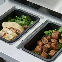 Machine de cachetage de plateau de repas de boîte à lunch de restauration rapide