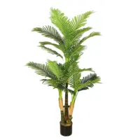 Yd29399 árvore tropical de alta qualidade, grandes folhas artificiais, acessórios de fundo de fotografia, plantas artificiais