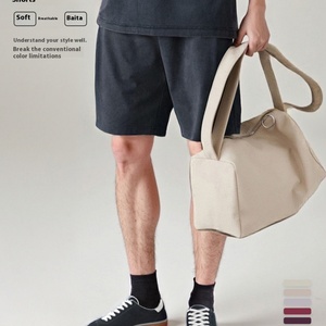 Pantalones Cortos Casuales de Cinco Puntos Estilo Americano Vintage para Hombre, de Algodón Envejecido con Lavado Efecto Nieve - Product Image 6