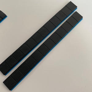 Poids d'équilibrage de roue automatiques en acier, adhésifs, gris, noir, bleu, 1/4 oz - Product Image 2