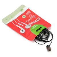 Prix d'usine – Étui de téléphone imprimé, pochette plate en plastique recyclé avec trou de suspension, accessoires, câble de données USB, chargeur, sac Mylar refermable
