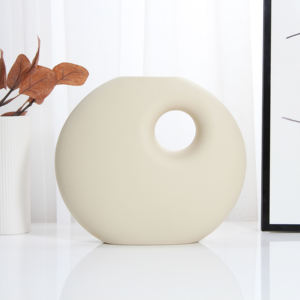 Vase à fleurs moderne en céramique, décoration de <span class=keywords><strong>maison</strong></span> minimaliste, vase de fleurs d'intérieur, style nordique, pour la <span class=keywords><strong>maison</strong></span> - Product Image 4