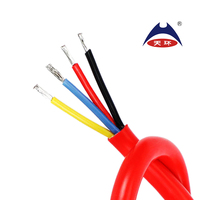 2*0.5mm 3*0.50mm 6*16AWG 8*16AWG Kabel Silikon Karet YGC Tahan Suhu Tinggi 450/750V -60~+180