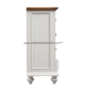 Commode en bois de marque LAS VEGAS 5 tiroirs Tallboy en bois massif de chêne/pin/acacia Meilleur prix - Product Image 5