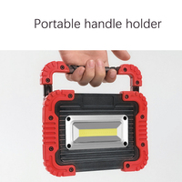 Projecteur COB portable pour l'entretien, lampe de poche rechargeable d'urgence, projecteur de chantier, lampe de poche LED pour le camping en plein air et les patrouilles