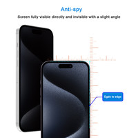 2.5D 4 voies 360 ° protecteur d'écran de confidentialité pour iPhone 16 15 14 13 12 11 Pro Max étui anti-espion Film de verre trempé amical