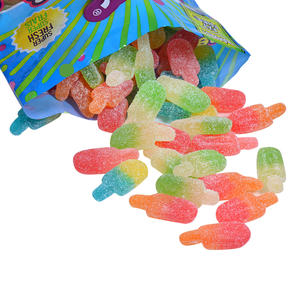 Vendita diretta in fabbrica Amos zucchero ricoperto di zucchero croccante acido frutta sapore caramelle morbide caramelle gommose 1Kg - Product Image 5