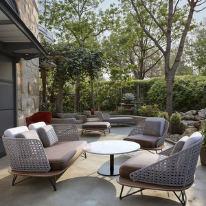 ชุดเก้าอี้ไม้สักสีขาวสำหรับรับประทานอาหารกลางแจ้งลานสวนสีชมพูแบบเรียบง่ายชุดเก้าอี้เลานจ์กลางแจ้งทำจากอลูมิเนียมจากประเทศไทย - Product Image 5