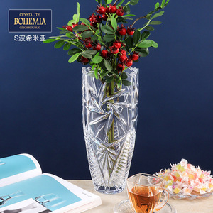Crystalite Bohemia Glass Vase Windmill Clear Artistic Home Decor Living Room Bedroom Desk Ornament - Product Image 4