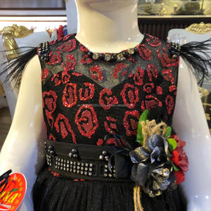 Especial top con volantes vestido con diadema increíble con volantes diseño niños vestido de bebé - Product Image 4